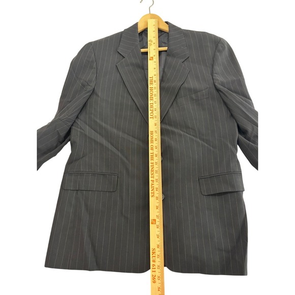 Brooks Brothers Men's 42R Pinstripe Wool Blend Suit Blazer Jacket - Picture 10 of 11